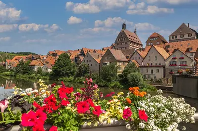 Ein Garten an der Unterkunft Wohnen mit traumhafter Aussicht