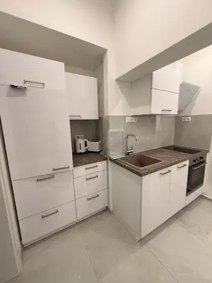 Küche/Küchenzeile in der Unterkunft Stadtnah und ruhig modernes Apartment mit Klimaanlage