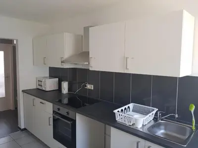Küche/Küchenzeile in der Unterkunft Bockstalstr 59a 20a