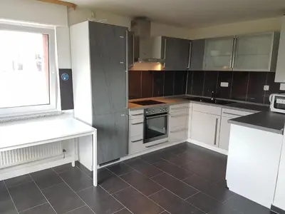 Küche/Küchenzeile in der Unterkunft Bockstalstr 59a 20b