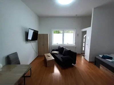 Ein Sitzbereich in der Unterkunft A07 Apartment Abstatt Zentrumsnah