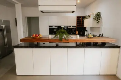 Küche/Küchenzeile in der Unterkunft Goldstadt-Loft