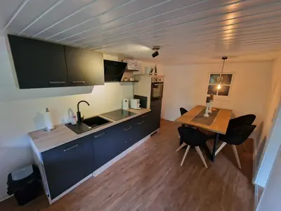 Küche/Küchenzeile in der Unterkunft Ferienwohnung Forchtenberg