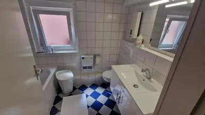 Ein Badezimmer in der Unterkunft Ferienwohnung Forchtenberg