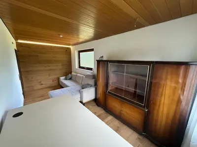 Ein Bett oder Betten in einem Zimmer der Unterkunft Gesamte Unterkunft - Wohlfühloase in Pforzheim Stadtnähe