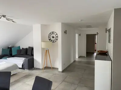 Ein Bett oder Betten in einem Zimmer der Unterkunft Ferienwohnung Durschang