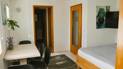 Ein Bett oder Betten in einem Zimmer der Unterkunft Kleiner Elefant