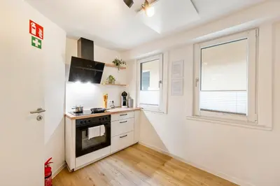 Küche/Küchenzeile in der Unterkunft CharmÖHR Homes