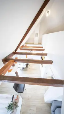 Ein Sitzbereich in der Unterkunft CharmÖHR Homes