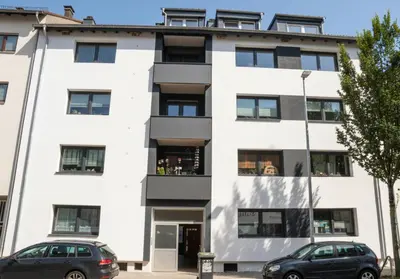 Das Gebäude in dem sich die Ferienwohnung befindet