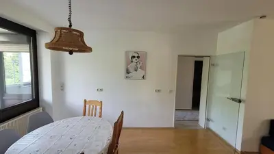 Ein Bett oder Betten in einem Zimmer der Unterkunft Bright & Cozy Apartment in Mainaschaff