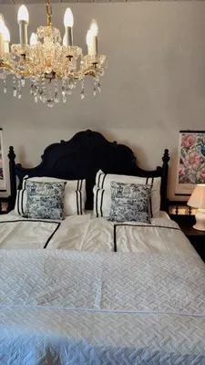 Ein Bett oder Betten in einem Zimmer der Unterkunft La!Maison am Rhein