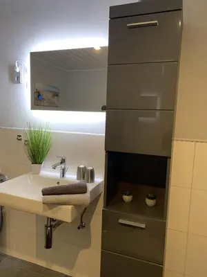 Ein Badezimmer in der Unterkunft Ferienwohnung Meyerhöfer