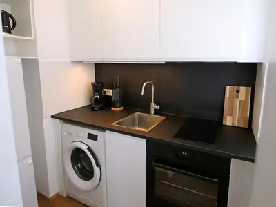 Küche/Küchenzeile in der Unterkunft Apartment Rundum glücklich - Karlsruhe City