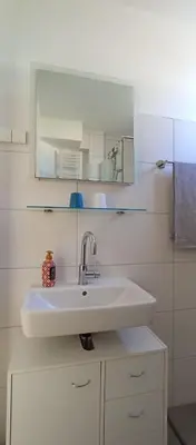 Ein Badezimmer in der Unterkunft FeWo Lavendel