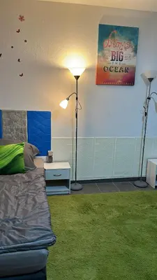 Ein Sitzbereich in der Unterkunft Guest House BiBi-Lux