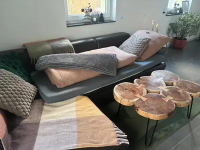 Ein Sitzbereich in der Unterkunft Pfalzliebe
