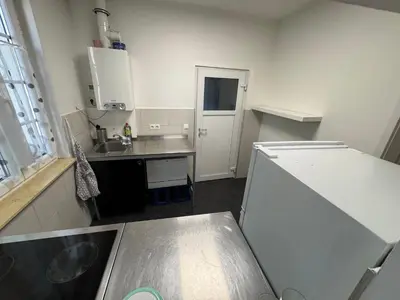 Küche/Küchenzeile in der Unterkunft Monteurwohnung Lambsheim