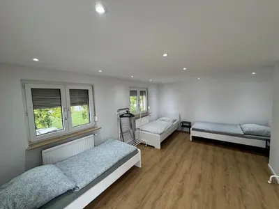 Ein Bett oder Betten in einem Zimmer der Unterkunft Monteurwohnung Viernheim
