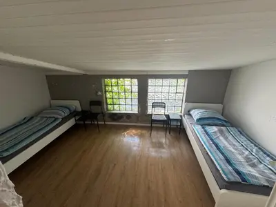 Ein Bett oder Betten in einem Zimmer der Unterkunft Monteurwohnung Viernheim