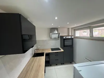 Küche/Küchenzeile in der Unterkunft Monteurwohnung Viernheim