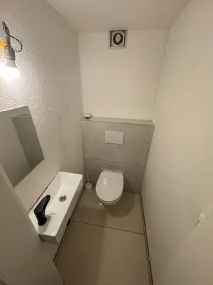 Ein Badezimmer in der Unterkunft Monteurwohnung Viernheim