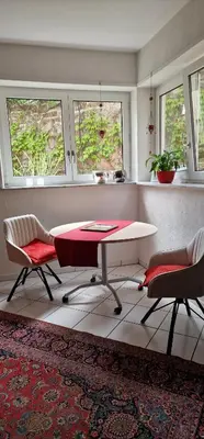 Ein Sitzbereich in der Unterkunft Studio auszeit in Speyer