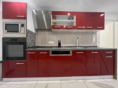 Küche/Küchenzeile in der Unterkunft Haus am Park Dreieich