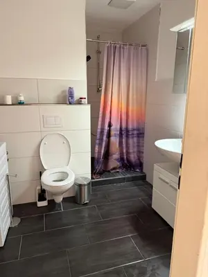 Ein Badezimmer in der Unterkunft Sonnenblick Kleiberweg