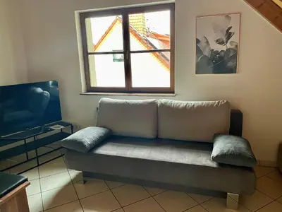 Ein Sitzbereich in der Unterkunft Casa Maiwald