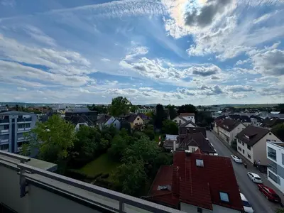 Ein allgemeiner Blick auf Ditzingen oder ein Stadtblick von der Ferienwohnung aus