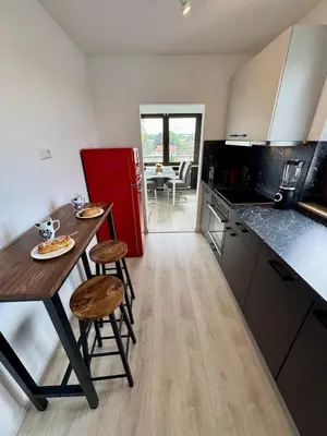 Küche/Küchenzeile in der Unterkunft Sunset Suite mit Weitblick