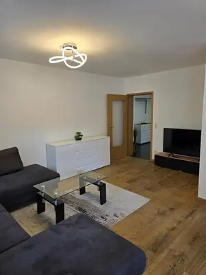 Ein Sitzbereich in der Unterkunft Moderne großzügige Wohnung zu vermieten