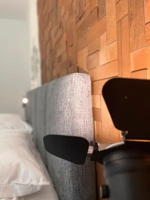 Ein Bett oder Betten in einem Zimmer der Unterkunft Ferienwohnung Nostalgic In der Nähe von Sinsheim Apartmenthaus Traudl