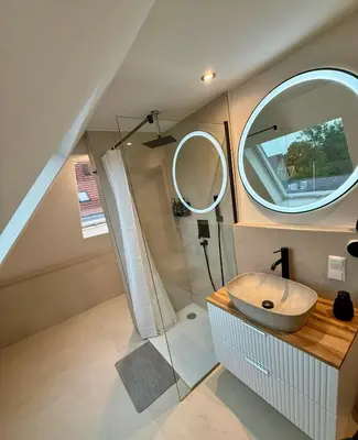Ein Badezimmer in der Unterkunft Lupi Blue - stylish und cosy Apartment
