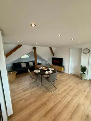 Ein Sitzbereich in der Unterkunft Lupi Blue - stylish und cosy Apartment