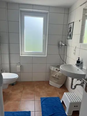 Ein Badezimmer in der Unterkunft Apartment Waldidyll