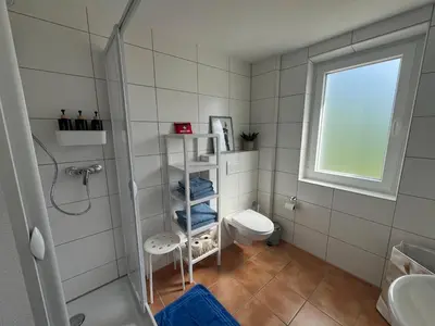 Ein Badezimmer in der Unterkunft Apartment Waldidyll