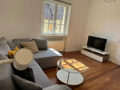 Ein Sitzbereich in der Unterkunft Apt4 - Ferienwohnung Brötzingen 3 OG