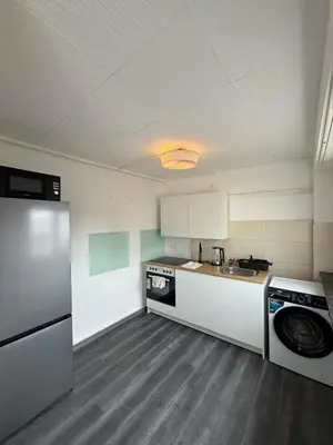 Küche/Küchenzeile in der Unterkunft Spacious Apartment in Mörfelden-Walldorf
