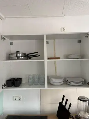 Küche/Küchenzeile in der Unterkunft Spacious Apartment in Mörfelden-Walldorf