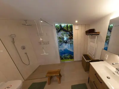 Ein Badezimmer in der Unterkunft Bei Heussens