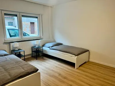 Ein Sitzbereich in der Unterkunft Monteur- und Ferienapartment Mannheim