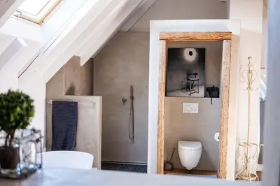 Ein Badezimmer in der Unterkunft Stilvolle Landhausidylle mit Garten & Sauna