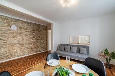 Ein Sitzbereich in der Unterkunft Apt7 - Ferienwohnung Brötzingen