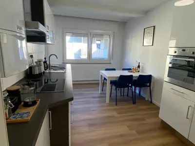 Küche/Küchenzeile in der Unterkunft 3-Zimmer Apartment mit Balkon