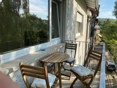 Ein Balkon oder eine Terrasse in der Unterkunft 3-Zimmer Apartment mit Balkon