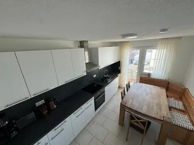 Küche/Küchenzeile in der Unterkunft Apartment in Bretten