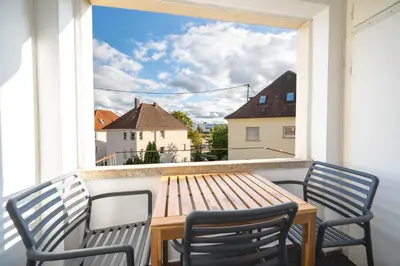 Das Gebäude in dem sich die Ferienwohnung befindet