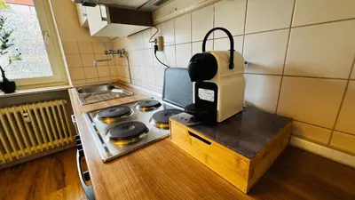 Küche/Küchenzeile in der Unterkunft 3-room apartment with parking space Sleepomat